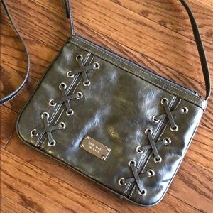 NWOT Nine West Crossbody Bag in Metallic Silver